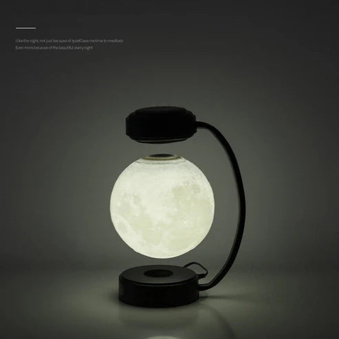 3D LED Moon Night Light Wireless Magnetic Levitating Rotating